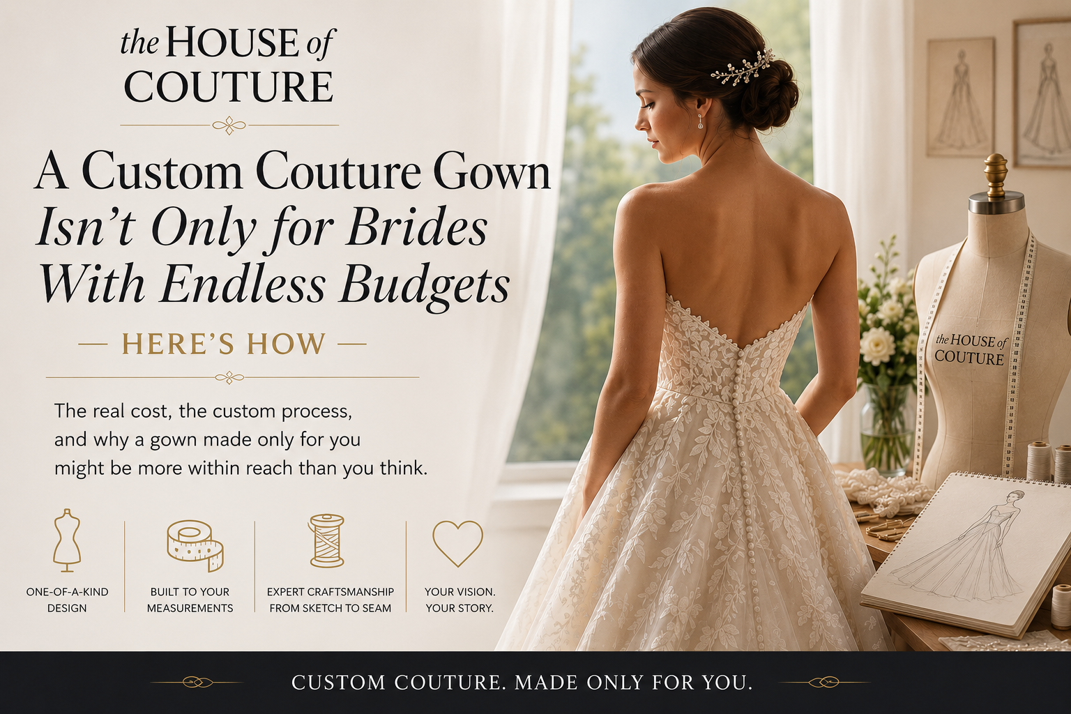 A Custom Couture Gown Isn't Only for Brides With Endless Budgets: Here's How